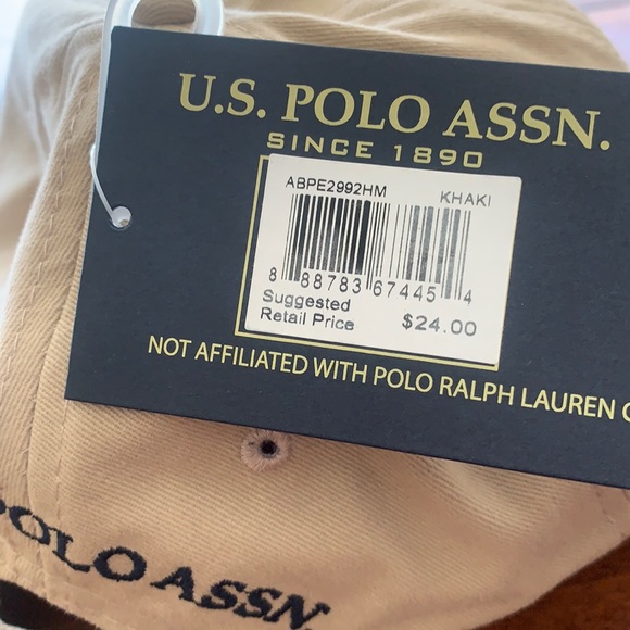 USPA US Polo Assn Khaki Cap - Picture 4 of 9
